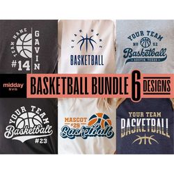 basketball bundle, team template, svg png dxf eps, cricut, silhouette, basketball team shirts, basketball mom png, sweat