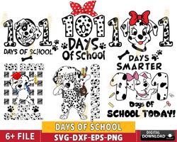 101 days of school dalmatian dog svg, 101 days smarter, 101 days of school svg bundle