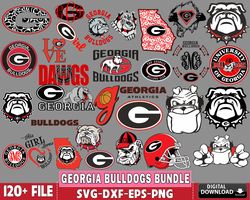 120 file georgia-bulldogs bundle svg , n c a a svg, bundle n c a a svg