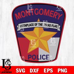 city of montgomery police department, texas svg , digital download