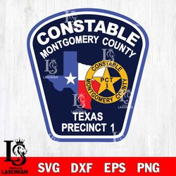 constable montgomery county precinct 1 svg, digital download