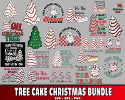 tree cake christmas bundle svg