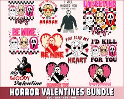 valentine vibes png , horror valentines bundle png