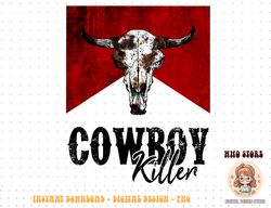 retro cow skull cowboy killer western country cowgirl gift png