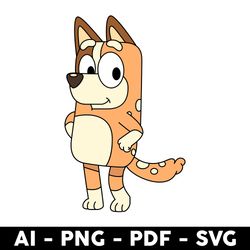 chilli svg, chilli bluey svg, chilli bluey friends svg, bluey svg, bluey dog svg, cartoon svg - digital file