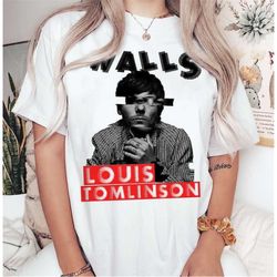 Vintage Walls Louis Tomlinson Shirt, Louis Tomlinson Merch, One Direction Shirt, Louis Tomlinson Fan Shirt Navy L Hoodie | Inora