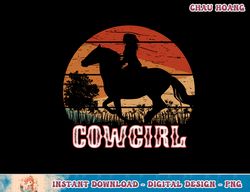 cowgirl girl horse riding vintage style rodeo texas ranch pullover hoodie copy png