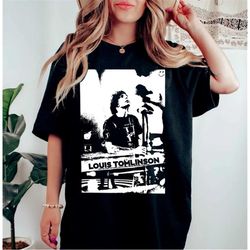 GabrielshopID Louis Tomlinson World Tour Design Top Tee Vintage Unisex T-Shirt , Long Sleeve , Sweatshirt Retro T-Shirt