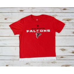 vintage youth girls atlanta falcons trimmed tee (m)