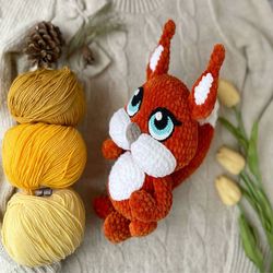 crochet pattern squirrel \ crochet pattern plush toy \ amigurumi stuff toys tutorials \ amigurumi animals \ pattern