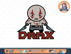 marvel guardians drax weapons out kawaii graphic t-shirt t-shirt copy png