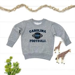 kids carolina football sweatshirt | toddler north carolina football sweater | kids panthers football shirt | youth carol