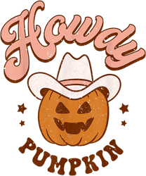 howdy pumpkin rodeo western country fall southern halloween png
