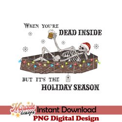 when you're dead inside but it's the holiday season sublimation