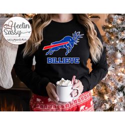 BILLIEVE, SassyPantsTees Original Design, Bills Reindeer, Mafia Christmas, Buffalo, 716, Buffalo Football, Its Our Year,