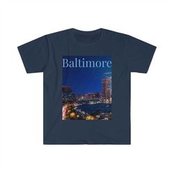 baltimore skyline unisex t-shirt