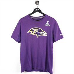 NFL Baltimore Ravens 5 Joe Flacco Super Bowl XLVII T-Shirt / Mens Medium