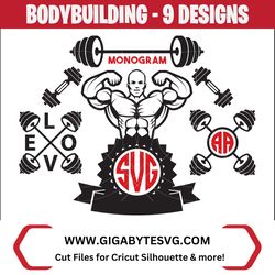 bodybuilding svg bundle - american sport svg, png, dxf, eps files