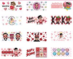 150 file bad bunny valentine bundle svg , bad bunny valentine kingbundlesvg