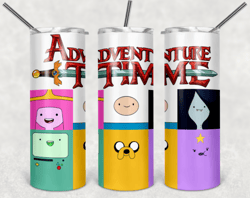 adventure time 20oz skinny tumbler design