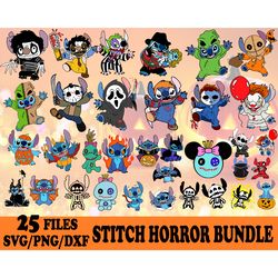 stitch bundle horror svg, stitch horror svg