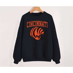 vintage cincinnati football helmet black sweatshirt, cincinnati football team shirt, retro american football sweatshirt,