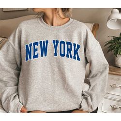 new york football, new york sweatshirt, new york football crewneck sweatshirt, new york football gift, new york football