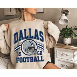 retro dallas football sweatshirt, dallas football crewneck sweatshirt, dallas football sweatshirt, vintage texas footbal