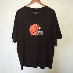 Cleveland Browns NFL Football Mens 3XL Brown Crew Neck T-shirt