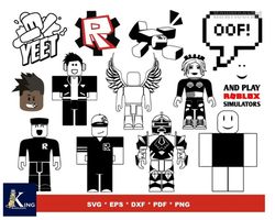 1150 files roblox bundle svg, digital download