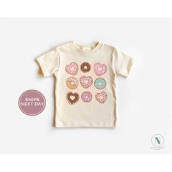 valentines toddler shirt, retro valentines toddler shirt, donut toddler shirt, cute valentines toddler shirt - funny don