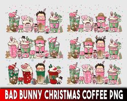 bad bunny christmas coffee png , digital download