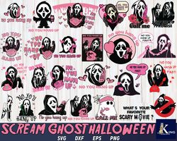 bundle scream ghost halloween svg, digital download