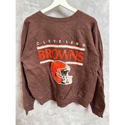 vintage cleveland browns sweater size m