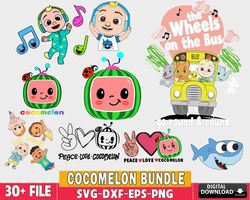 cocomelon svg , 30 file cocomelon svg bundle, digital download