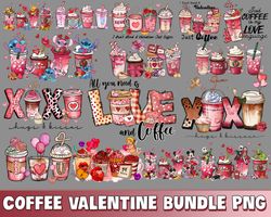 coffee valentine bundle png, digital download