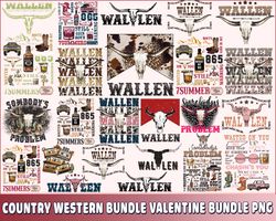 country western bundle valentine bundle png, digital download