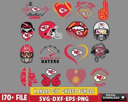 kansas city chiefs bundle png, digital download