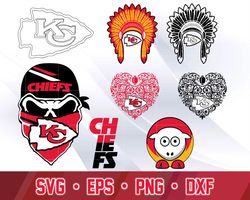 kansas city chiefs svg, bundle nfl svg , digital download