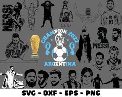 lionel messi svg bundle, digital download