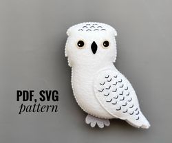 owl ornaments pattern owl   patterns felt owl  pattern pdf polar animals  felt pattern