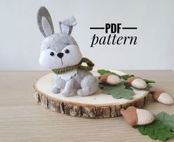 diy bunny   ornaments pattern bunny  patterns felt pdf