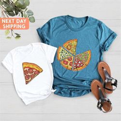 parent-child pizza t shirt, matching family shirts, pizza shirts, pizza t-shirt, father's day gift, pizza family shirts,