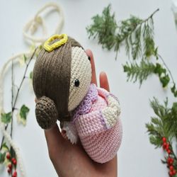 crochet angel, pattern, pdf, english, german, amigurumi