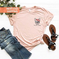 frenchie mama pocket shirt, dog owner gift shirt, french bulldog gifts, mothers day gift shirt, french bulldog mama shir