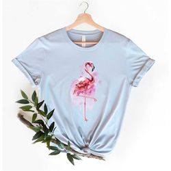 watercolor flaming shirt, flamingo shirt gift, women's flamingo t shirt, flamingo tee, flamingo gift, mingo tee, flaming