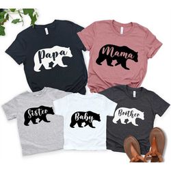 family bear shirts,bear family shirts,family bear tshirts, family bear matching shirt, mama bear shirt,papa bear shirts,