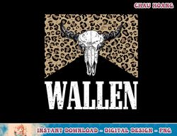 leopard wallen western cow skull shirt merch cute outfit pullover hoodie copy png