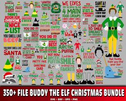 350 file buddy the elf christmas bundle svg, digital download