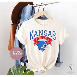 retro kansas football shirt, vintage kansas football shirt, lawrence kansas shirt, college football shirt